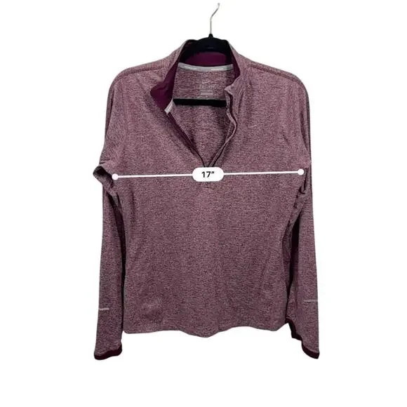 Just in 💫| Nike Red Zip Up Thumb Hole Sweatshirt sz M - Picture 9 of 11